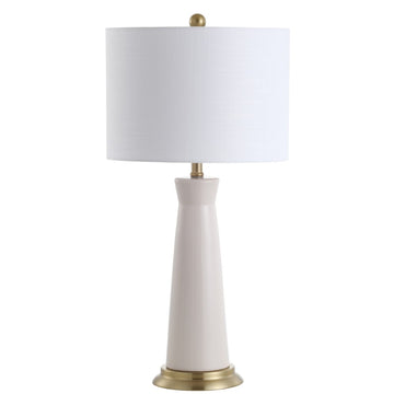 Hartley 29" Ceramic Column LED Table Lamp - JONATHAN Y